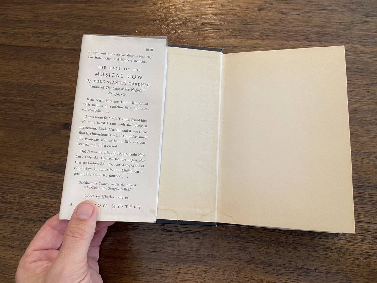 The Case of the Musical Cow By Erle Stanley Gardner First Edition