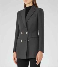 Reiss Womens Cameo Double Breasted Blazer Jacket Size 8 Or 12 Uk New Rrp £298