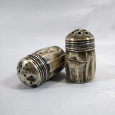 SCS Co. Tiny Sterling Silver Salt & Pepper Shakers Made in USA