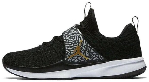 Jordan Trainer 2 Flyknit Black Metallic Gold