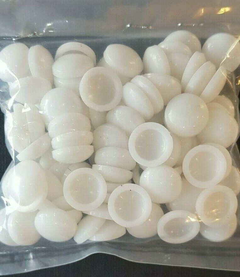 22 COLOURS PLASTIDOME PLASTIC DOME SCREW CAP COVER SHOP FITTING DECOR