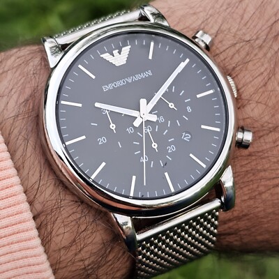 Emporio Armani Chronograph Armani Uhr Mesh Emporio Armani