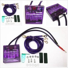 Universal Autos Voltage Stabilizer Regulator Car Engine Fuel Saver Grounding Kit