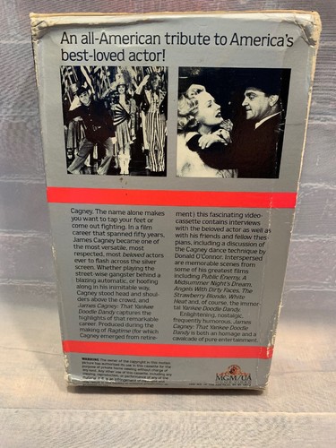 James Cagney That Yankee Doodle Dandy VHS Tape - Picture 2 of 2