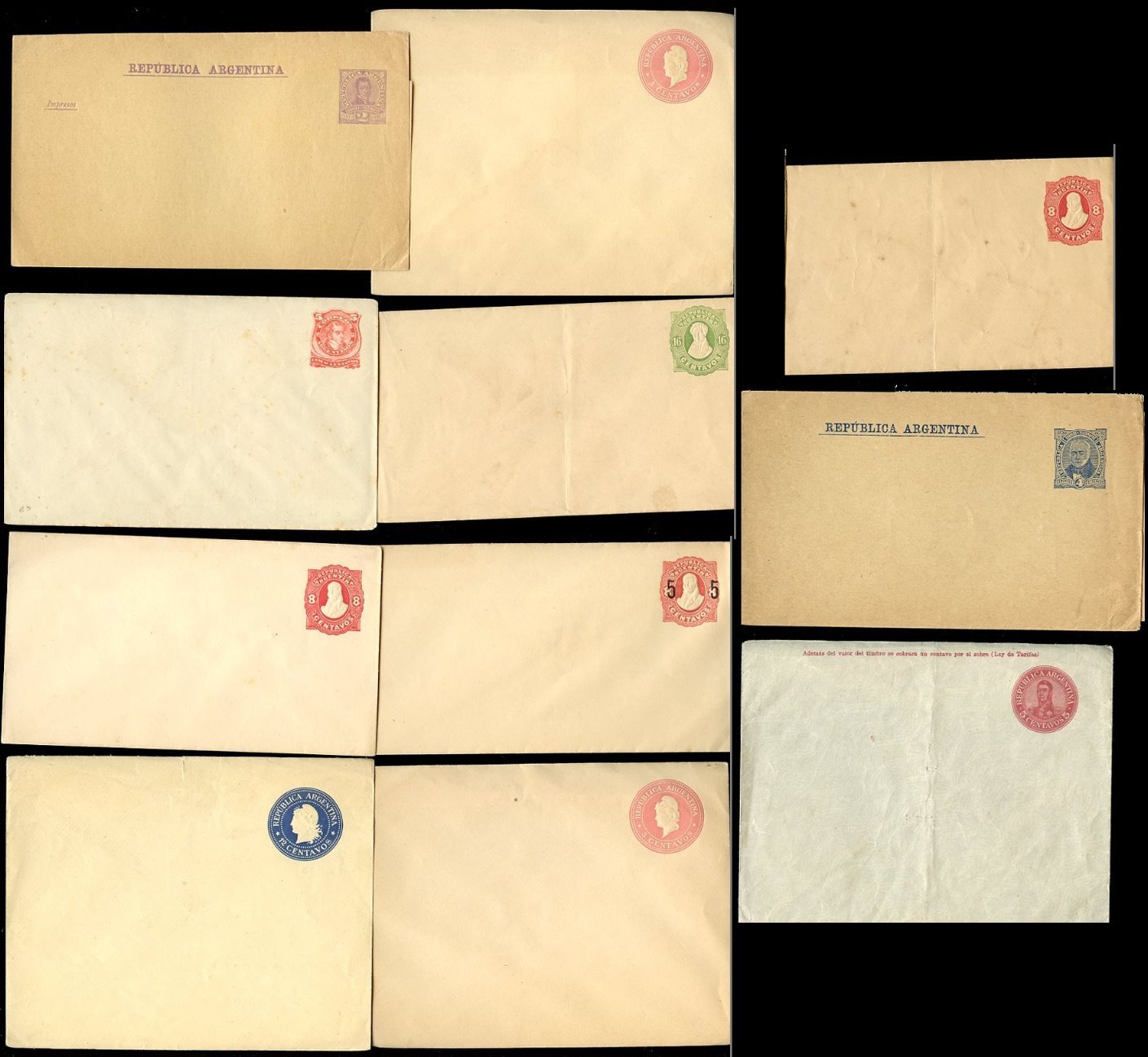 ARGENTINA POSTAL STATIONERY ENVELOPES + WRAPPERS...11 ITEMS...MINT | eBay