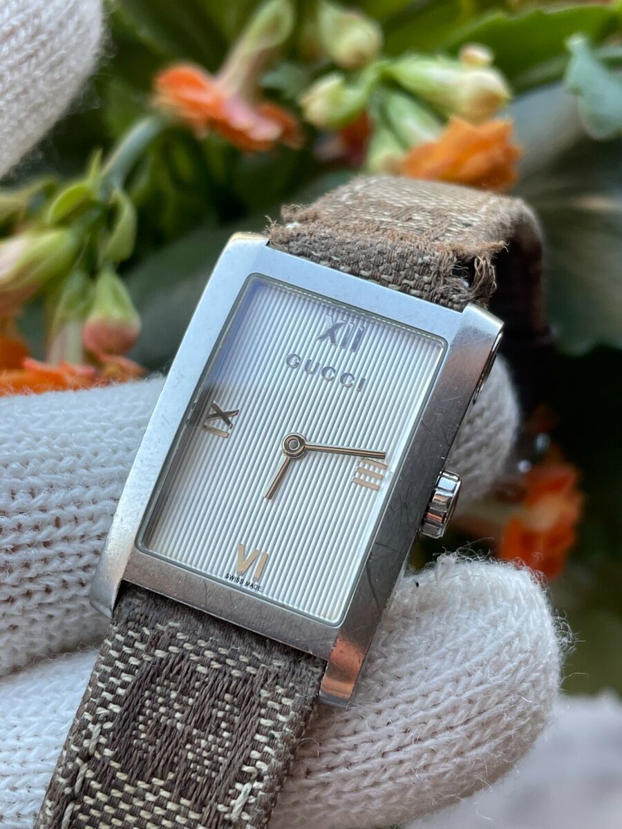 GUCCI WATCH 8600J BROWN STAINLESS STEEL QUARTZ LADY SWISS GUCCI WATCH 8600J BROWN STAINLESS STEEL QUARTZ LADY SWISS