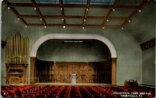 Postcard Auditorium Thiel College Greenville Pa 1914
