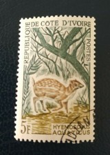 Cote d'ivoire - 1964 Animals Hyemoschus  - 5F -  oblitéré