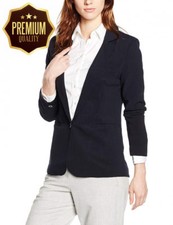 Unique 21 Womens Angie Plain Tailored Blazer Size 8 Uk Bnwt Rrp £43.99 Dark Navy