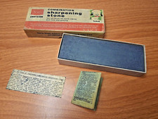 Sears Craftsman 64401 Combination Sharpening Stone 6 x 2 x 1 Knife Axe Tools VTG