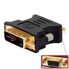 DVI-A Single Link Male to VGA HD15 Female Adapter Converter Connector PC Monitor