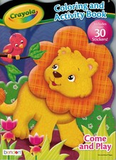 NEW Crayola 80-Page Shaped Activity Book with Stickers - Great Gift Idea