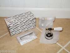DELTA H612CB CHROME / BRASS PORCELAIN LEVER HANDLES 2 PER BOX GENUINE