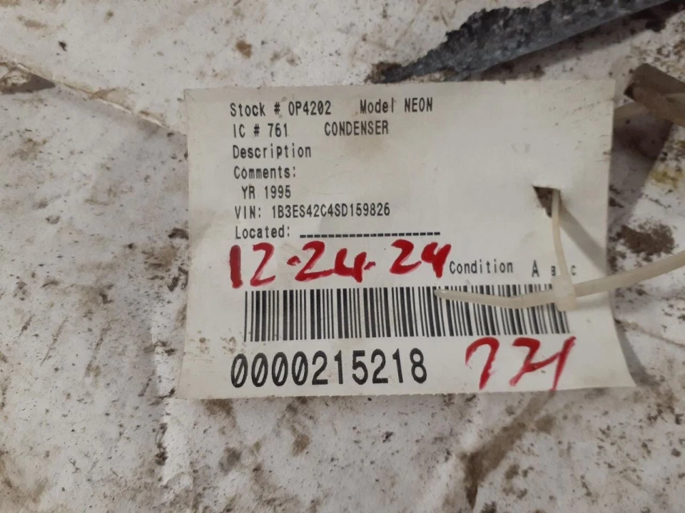 Tubo plano condensador de CA construido en Estados Unidos compatible con 95-99 NEON 635603 Foto 3 de 3