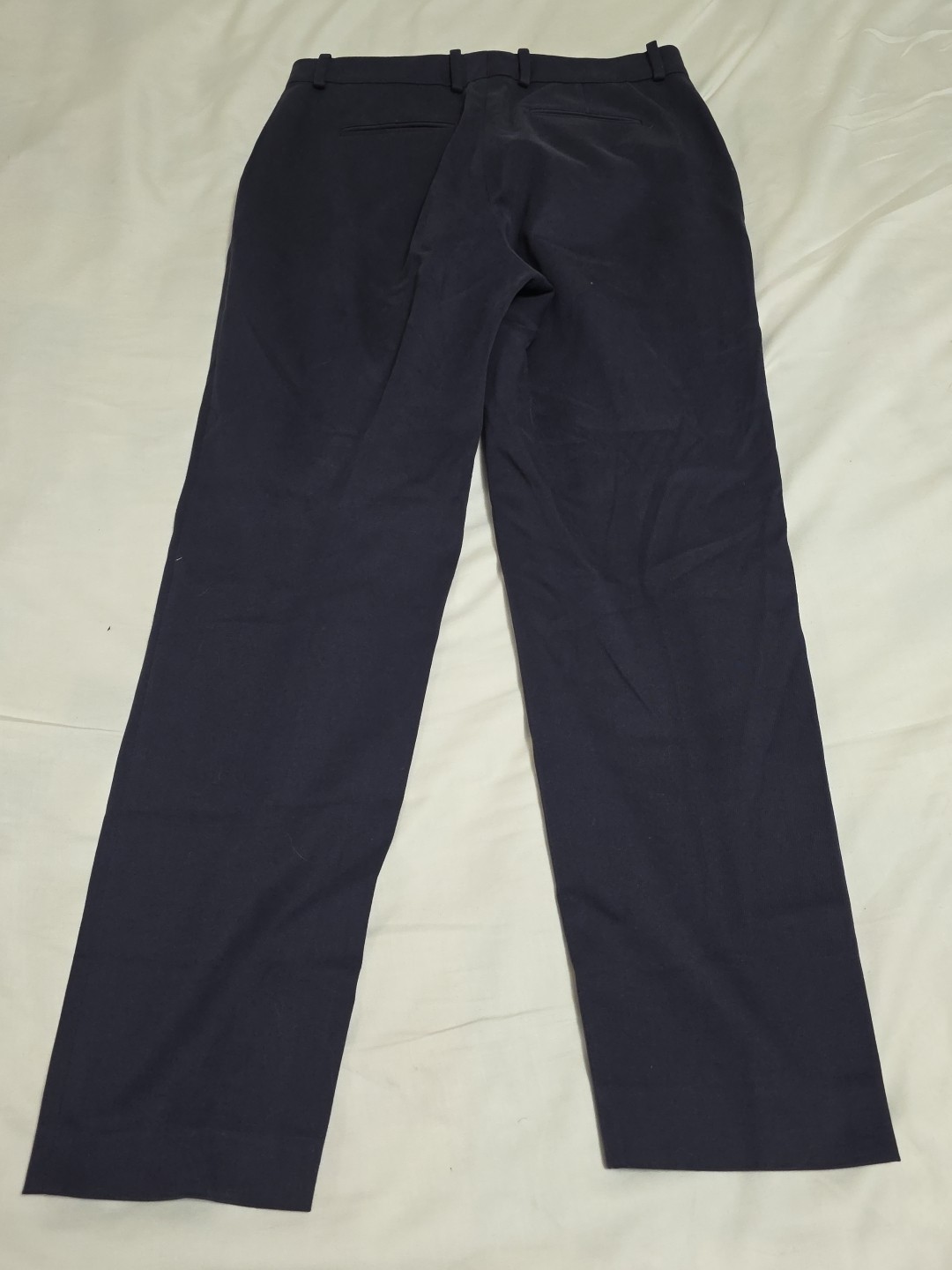 Loro Piana Italy Women's Navy Blue Luxury Dress Chino Pants SZ 46 W34×L29