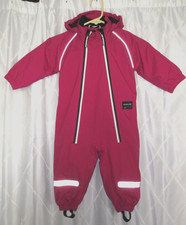 Polarn O Pyret Snow Rain Suit Girl 1-1.5 YR Waterproof Removable Fleece Lining