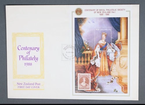 MayfairStamps New Zealand FDC 1988 Royal Philatelic Society Centennial Souvenir