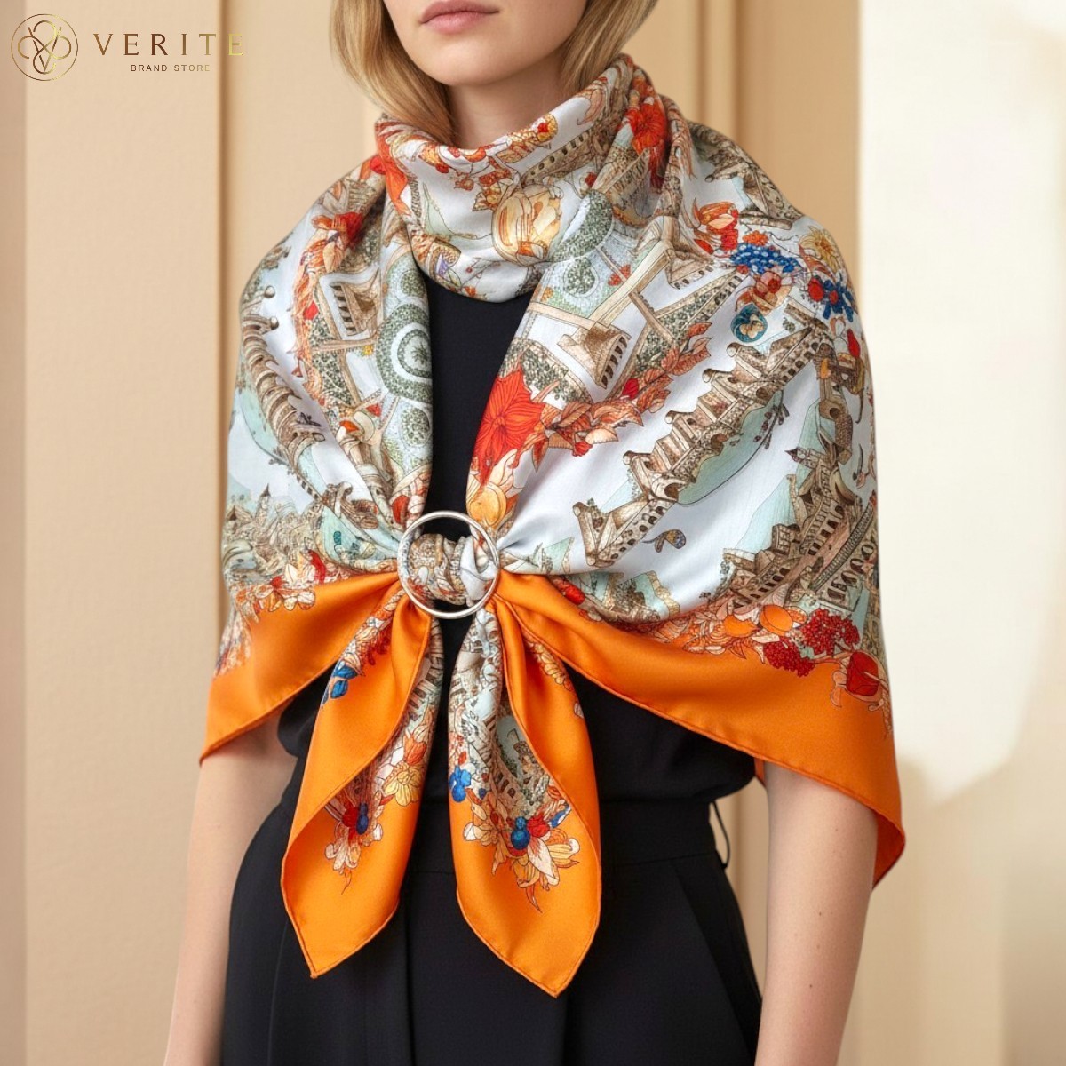 RARE VINTAGE HERMES Silk Scarf 
