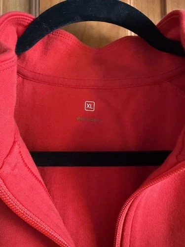 Apple Employee Issued Jacket 1/4 Zip Adult  XL  Red image 5