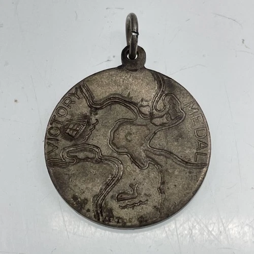 ORIGINAL VINTAGE RETRO Medal Token Military 1945 WW2 Victory