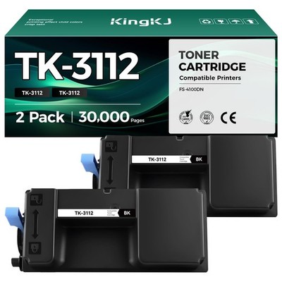 TK-3112 TK3112 Toner Cartridge Black 2-Pack High Yield with Chip Replacement for