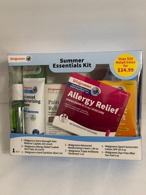 Walgreens Summer Essentials Kit  EXP: 12/26