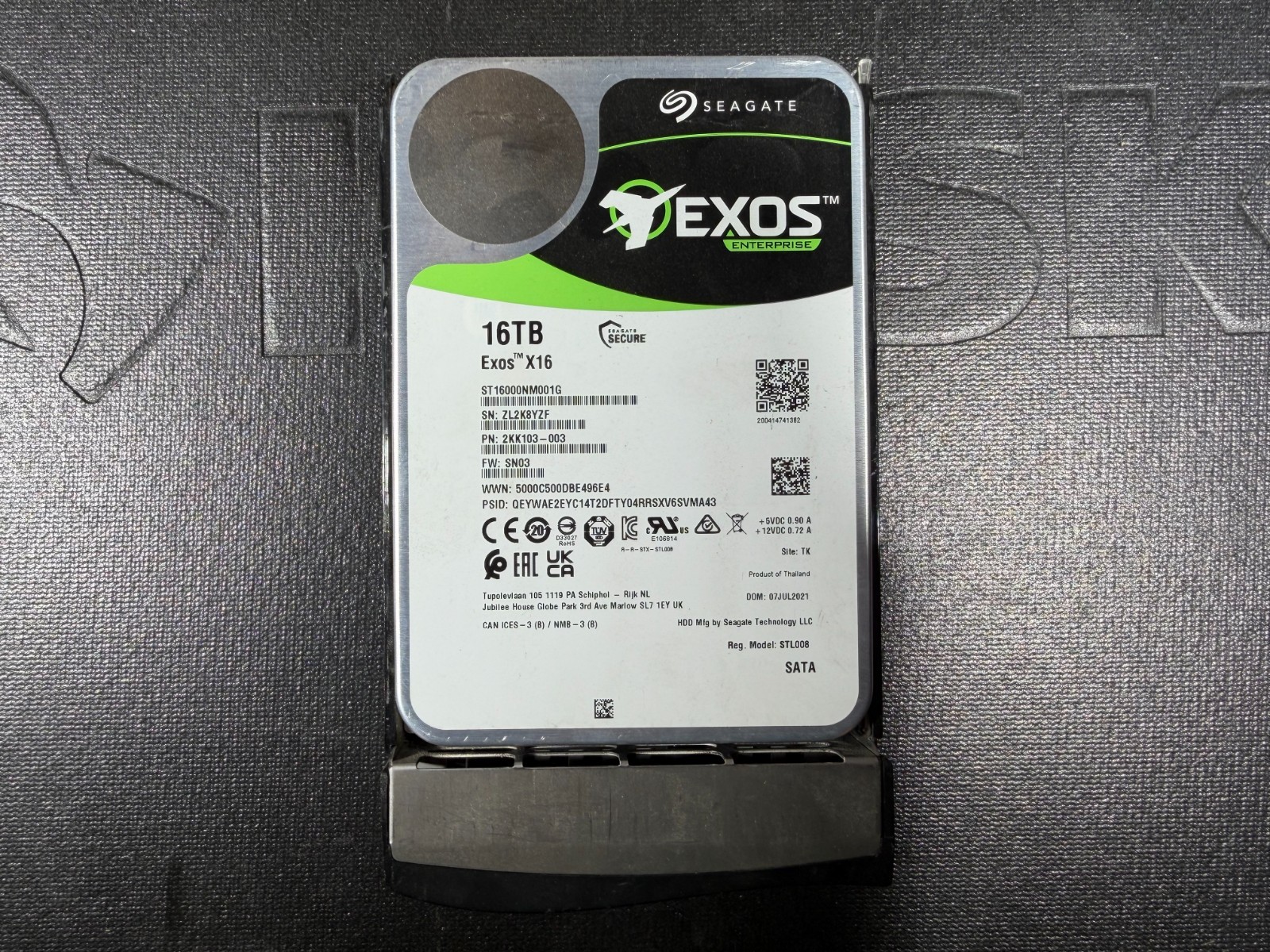 Seagate Exos X16 16TB ST16000NM001G 7200RPM 3.5" SATA Enterprise HDD - Tested