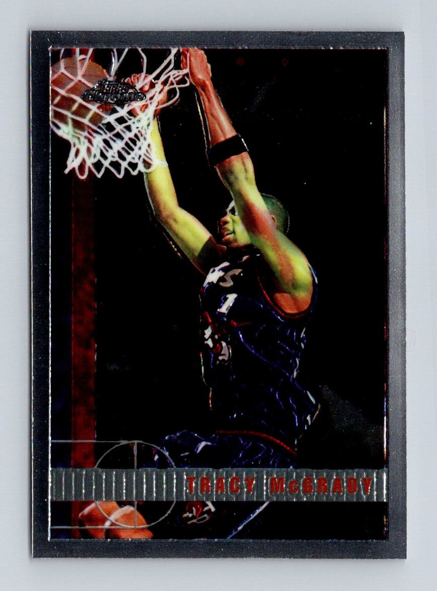 80764  1997-98 Topps Chrome #125 Tracy McGrady RC BK$20