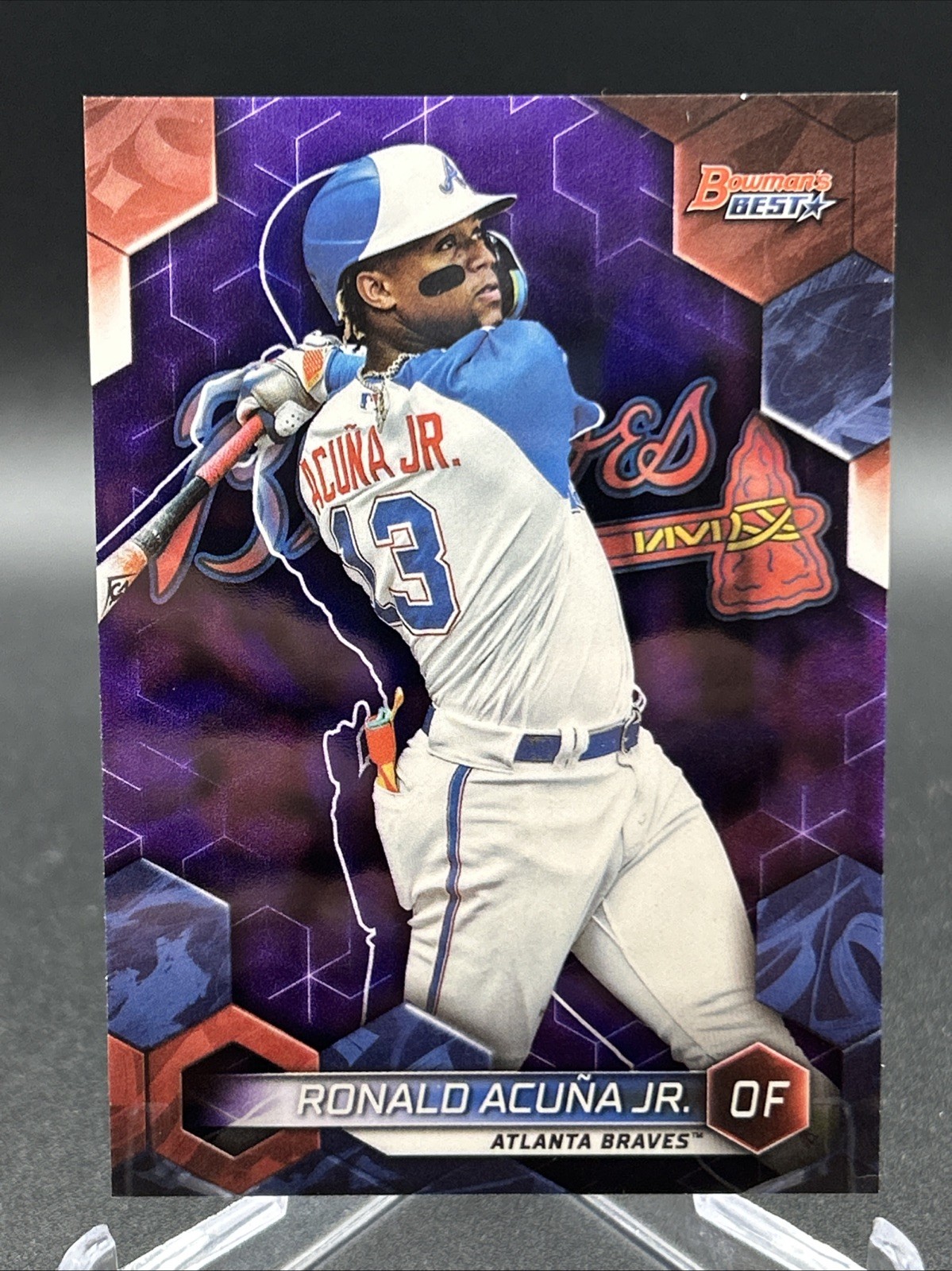 2023 Bowman’s Best #18 Ronald Acuna Jr Purple /250