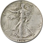 1938-D Walking Liberty Half Choice XF/AU Great Eye Appeal Strong Strike