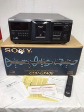 SONY CDP-D400 MegaStorage 400 Discs CD Player, Works Perfect Remote Box Manuals