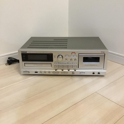 TEAC AD-RW900 Compact Disc Recorder Reverse Cassette Deck Silver Used JP