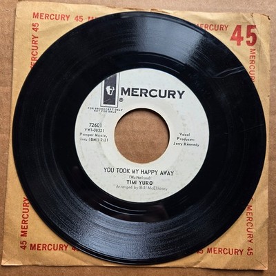 TIMI YURO You Took My Happy Away/Don't Keep me Lonely Too Long 45 Record Vinyl