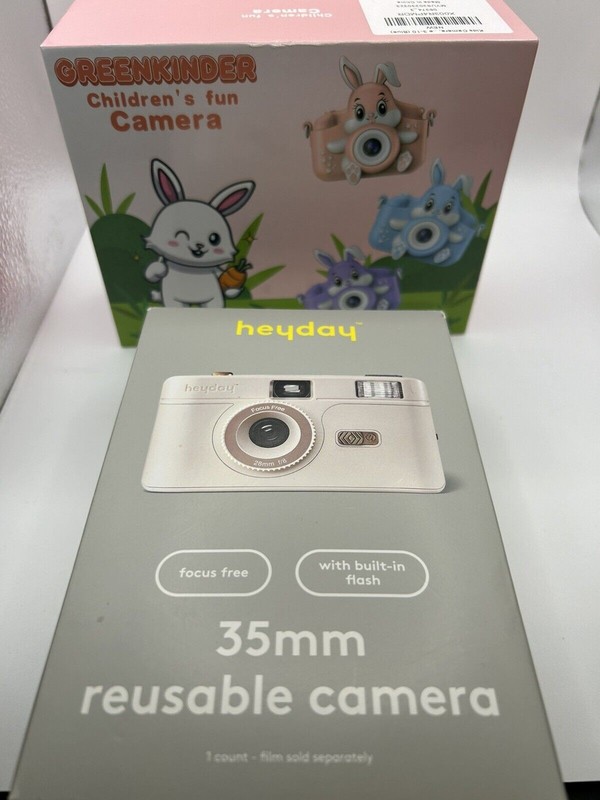 Camera Lot of 2 - Film Camera Reusable 35 mm + Kid Camera
