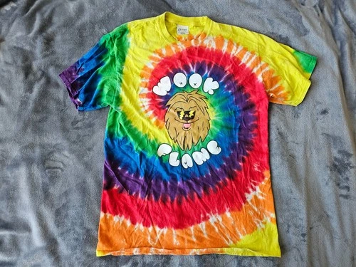 Vtg TIE-DYE L Wook Flame Cotton T-Shirt Festival EDM Dead Ja Vintage vintage concert t-shirt, vintage, single stitch, B+ condition