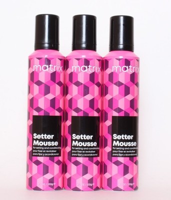 Matrix Setter Mousse For Setting & Conditioning 8.2 oz-3 Pack