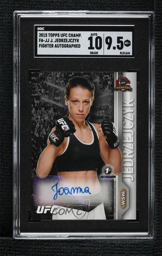 Joanna Jedrzejczyk #FA-JJ 2015 Topps UFC Champions Autographs card