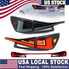 Smoked Led Tail Light Kit W Trunk Light Bar For Lexus Is250 Is350 Isf 2006-2013