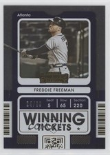 2021 Panini Contenders Winning Tickets Gold 24/99 Freddie Freeman #WT-FF o7m