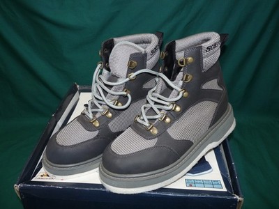Scierra Greyhound  fishing wading boots UK 6-1/2 7-1/2 felt soles boxed 384