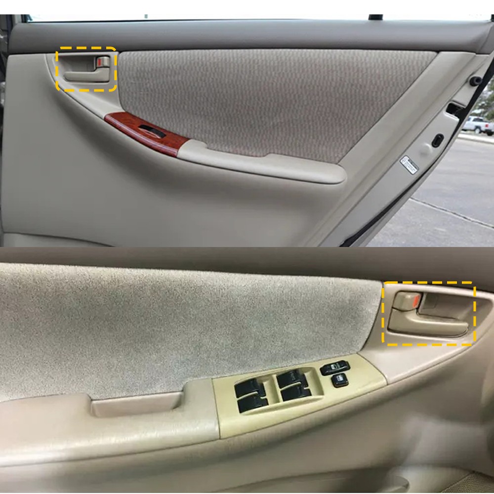Set of 4 Interior Inside Inner Door Handle Beige For Toyota Corolla 2003-2008