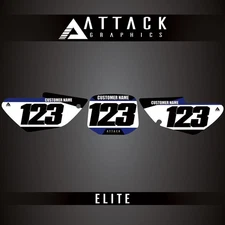 Attack Graphics Elite Number Plate Backgrounds For Yamaha YZ85 2006