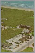 Postcard Aerial Sanders Rock Cottages Port Aransas Texas TX