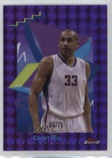 2024 Topps Finest Uncommon Purple Geometric Refractor 9/75 Grant Hill HOF 04br