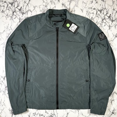 BELSTAFF Mens Blue Flint Ravenstone Jacket SIZE UK38 IT48 MEDIUM