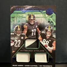 2021 Panini Elements Team Chemistry #4/10 Najee Harris Pat Freiermuth Rookie RC