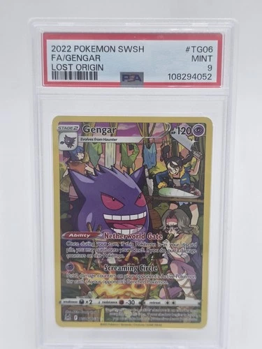 Gengar TG06/TG30 Swsh11: Lost Origin Trainer Gallery Holo PSA 9 Mint