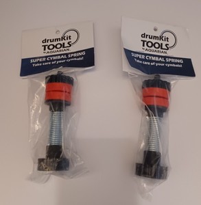 Aquarian SCSM Super Cymbal Spring Medium Red (Lot of 2) Drum Percussion Parts