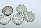 ROOSEVELT SILVER DIMES, LOT OF 5, 90% SILVER FREE SHIPPING #8808