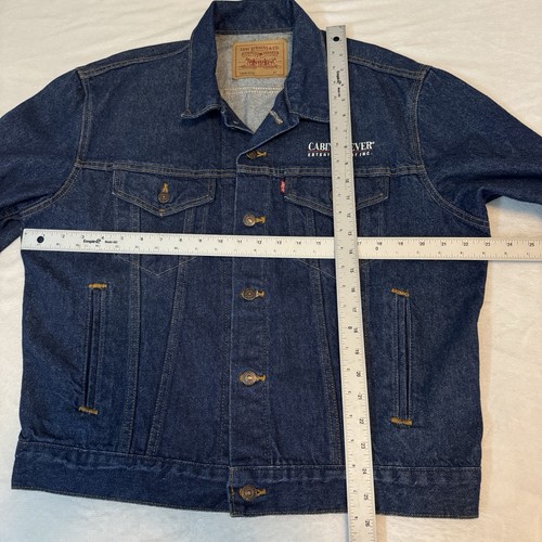 Vintage Levis 70506-0216 Mens Sz 42 Denim Trucker Jacket Type 3 Made USA 80s 90s by Levi's, Size 42, $53.99 - Photo 7